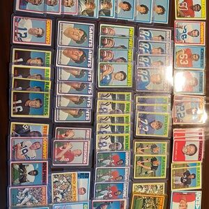 Vintage Football Trading Cards Collection